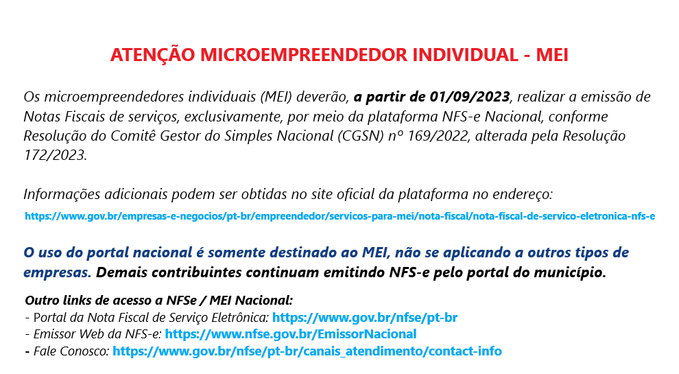 NFS-e Nacional – RFB disponibiliza a todos os municípios acesso às NFS-e  emitidas por MEI – Inventti